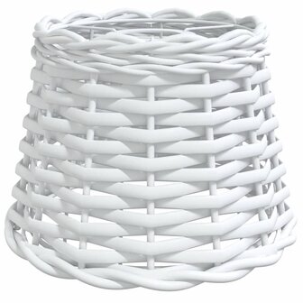 Plafondlampenkap &Oslash;20x15 cm wicker wit 2