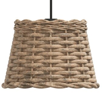 Plafondlampenkap &Oslash;20x15 cm wicker bruin 4