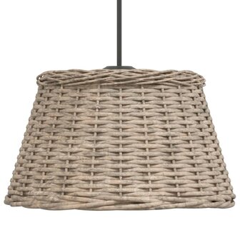 Plafondlampenkap &Oslash;50x30 cm wicker bruin 4