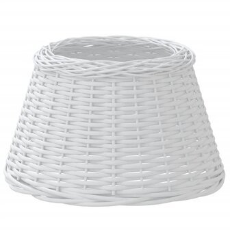 Lampenkap &Oslash;50x30 cm wicker wit 2