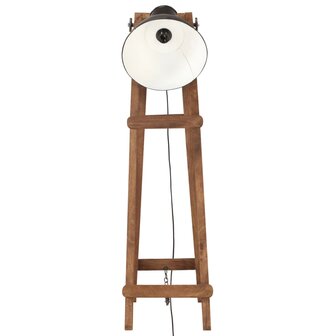 Vloerlampen 3 st E27 massief mangohout zwart 4