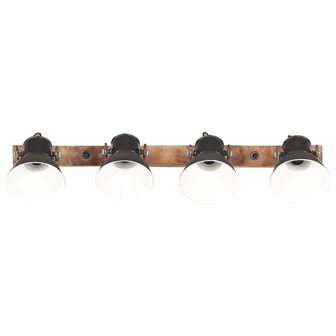 Wandlamp industrieel E27 90x25 cm zwart 3