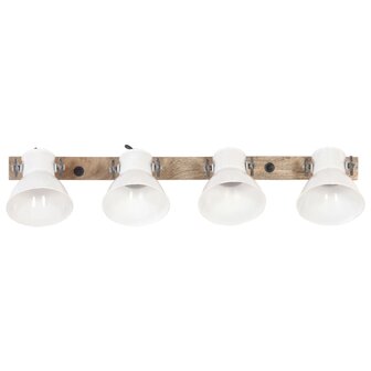 Wandlamp industrieel E27 90x25 cm wit 3