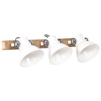 Wandlamp industrieel E27 65x25 cm wit 2