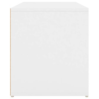 Halbankje 80x40x45 cm bewerkt hout wit 7