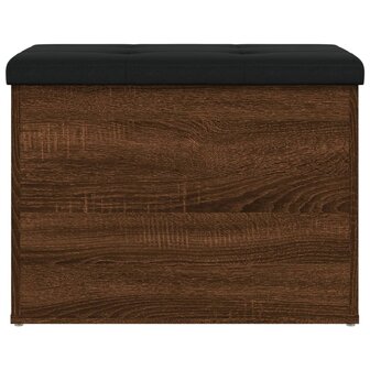 Opbergbankje 62x42x45 cm bewerkt hout bruin eikenkleur 5