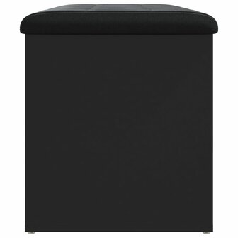 Opbergbankje 82x42x45 cm bewerkt hout zwart 6