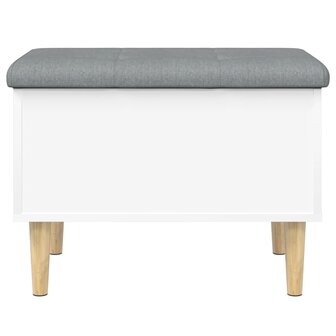 Opbergbankje 62x42x46 cm bewerkt hout wit 5