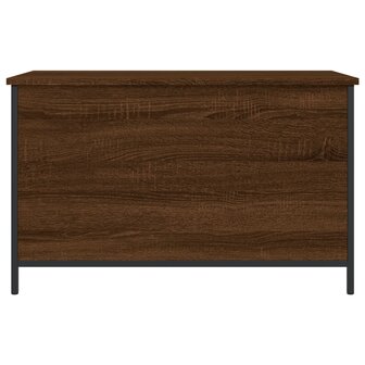 Opbergbankje 80x42,5x50 cm bewerkt hout bruin eikenkleur 7