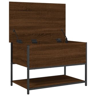 Opbergbankje 70x42,5x47 cm bewerkt hout bruin eikenkleur 6