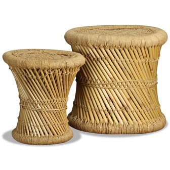 Krukken 2 st bamboe en jute 4