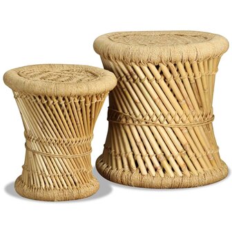 Krukken 2 st bamboe en jute 5