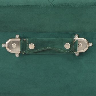 Opbergkruk 40 cm fluweel groen 7
