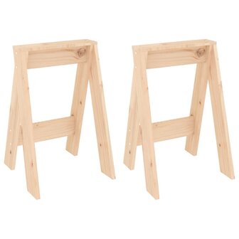 Krukken 2 st 40x40x60 cm massief grenenhout 2