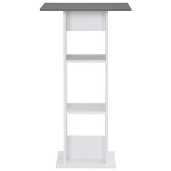Bartafel 60x60x110 cm wit en antracietgrijs 2