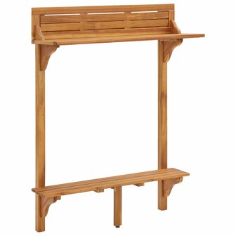 Balkonbartafel 90x37x122,5 cm massief acaciahout 2