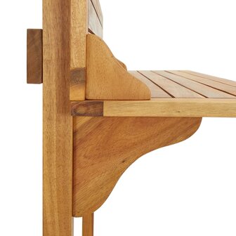 Balkonbartafel 90x37x122,5 cm massief acaciahout 6