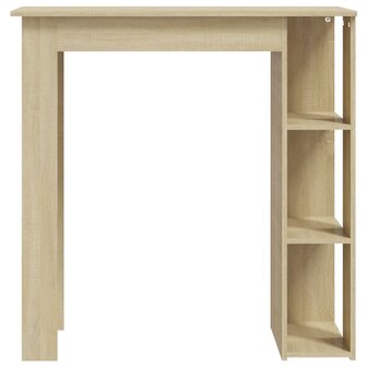 Bartafel met schap 102x50x103,5 cm hout sonoma eikenkleur 3
