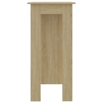 Bartafel met schap 102x50x103,5 cm hout sonoma eikenkleur 4