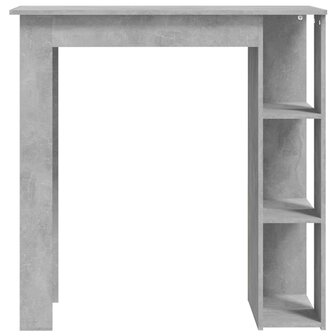 Bartafel met schap 102x50x103,5 cm bewerkt hout betongrijs 3