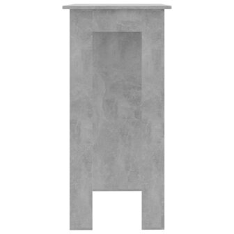 Bartafel met schap 102x50x103,5 cm bewerkt hout betongrijs 4