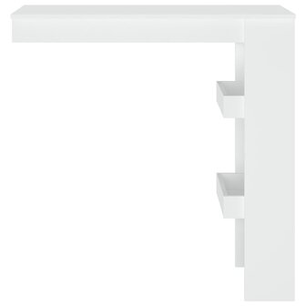 Bartafel wandgemonteerd 102x45x103,5 cm bewerkt hout wit 3