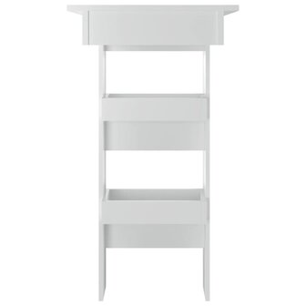 Bartafel wandgemonteerd 102x45x103,5 cm hout hoogglans wit 4