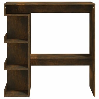 Bartafel met opbergrek 100x50x101,5 cm hout gerookt eiken 5
