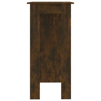 Bartafel met schap 102x50x103,5 cm bewerkt hout gerookt eiken 4