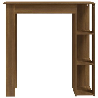 Bartafel met schap 102x50x103,5 cm bewerkt hout bruin eiken 3
