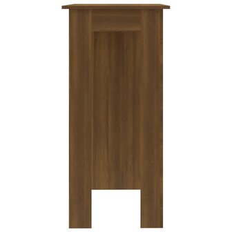 Bartafel met schap 102x50x103,5 cm bewerkt hout bruin eiken 4