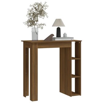 Bartafel met schap 102x50x103,5 cm bewerkt hout bruin eiken 5