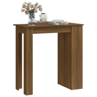 Bartafel met opbergrek 102x50x103,5 cm bewerkt hout bruin eiken 4
