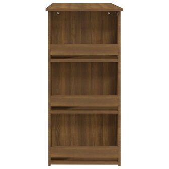 Bartafel met opbergrek 102x50x103,5 cm bewerkt hout bruin eiken 6