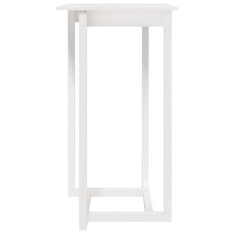 Bartafel 60x60x110 cm massief grenenhout wit 3
