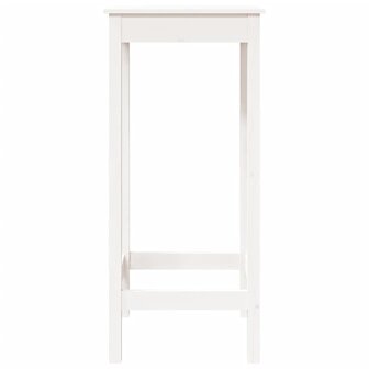 Bartafel 50x50x110 cm massief grenenhout wit 5