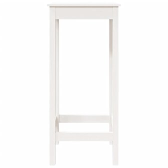 Bartafel 50x50x110 cm massief grenenhout wit 6