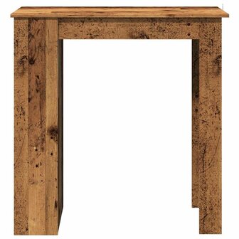 Bartafel met schap 102x50x103,5 cm bewerkt hout oud houtkleurig 4