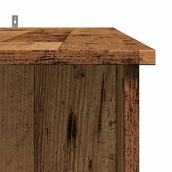 Bartafel met schap 102x50x103,5 cm bewerkt hout oud houtkleurig 7
