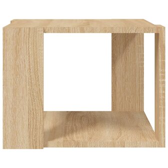 Salontafel 40x40x30 cm bewerkt hout sonoma eikenkleurig 5