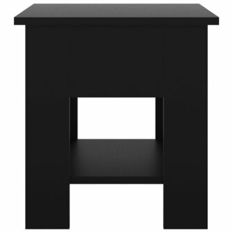 Salontafel 40x40x42 cm bewerkt hout zwart 5