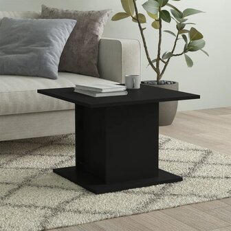 Salontafel 55,5x55,5x40 cm bewerkt hout zwart 1