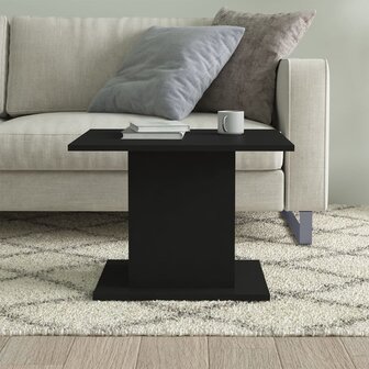 Salontafel 55,5x55,5x40 cm bewerkt hout zwart 4