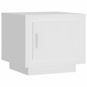 Salontafel 51x50x45 cm bewerkt hout wit 2
