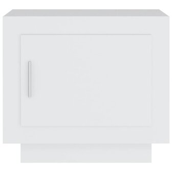 Salontafel 51x50x45 cm bewerkt hout wit 3