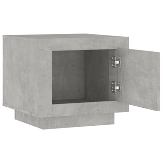 Salontafel 51x50x45 cm bewerkt hout betongrijs 5