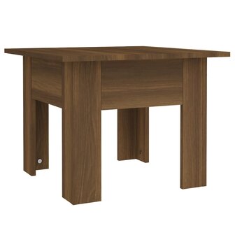 Salontafel 55x55x42 cm spaanplaat bruin eikenkleur 2