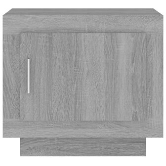 Salontafel 51x50x45 cm bewerkt hout grijs sonoma eikenkleurig 3