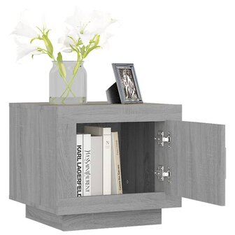 Salontafel 51x50x45 cm bewerkt hout grijs sonoma eikenkleurig 8