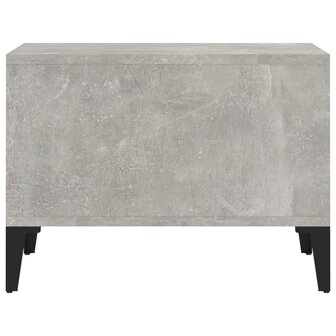 Salontafel 60x50x36,5 cm bewerkt hout betongrijs 6